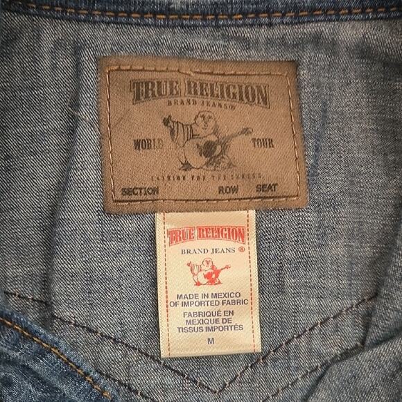 True Religion Blue Denim Jacket - Picture 10 of 13